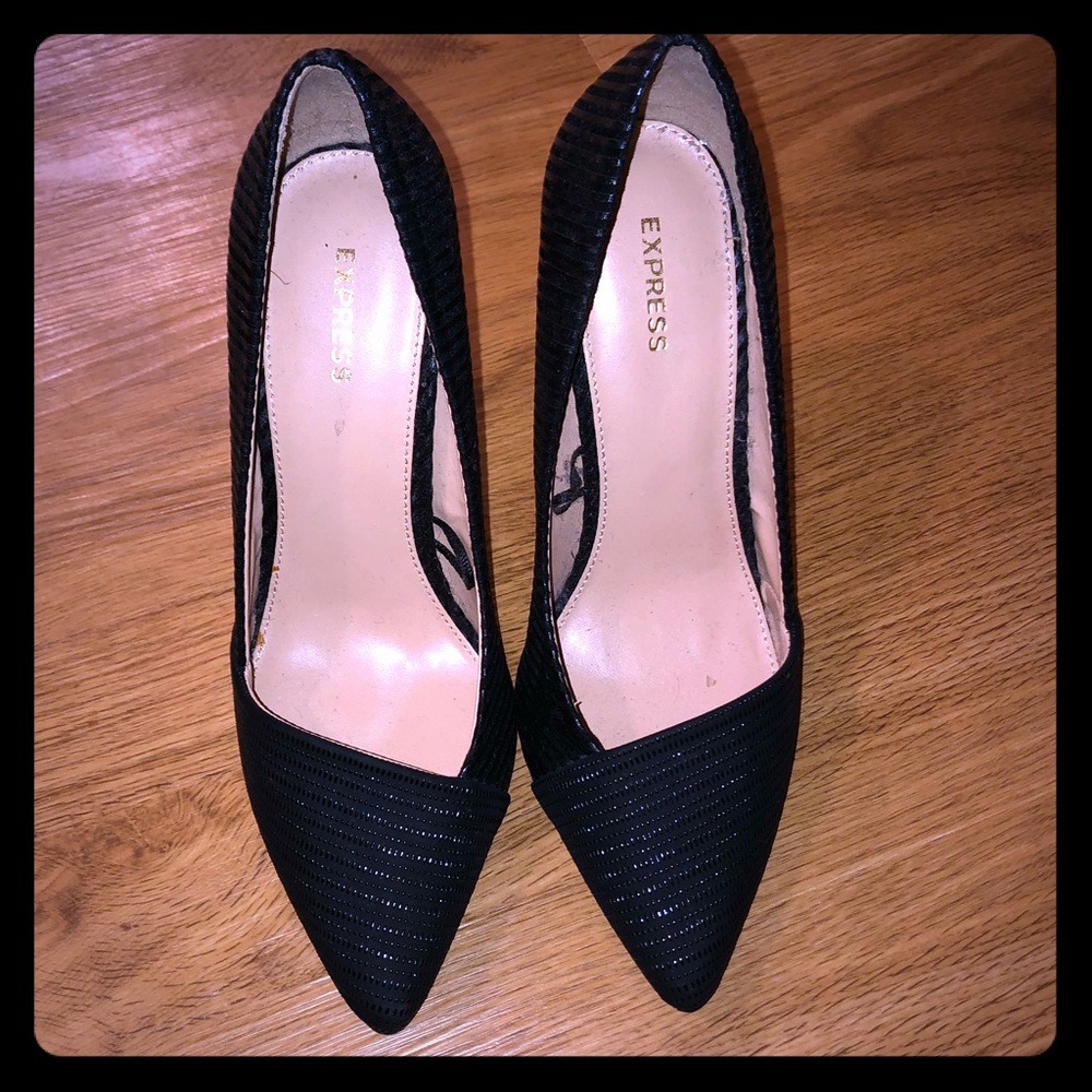 Express Black Heels, Size 6